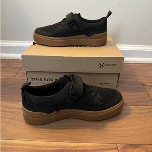 Clarks Black Slip-On Casual Shoe